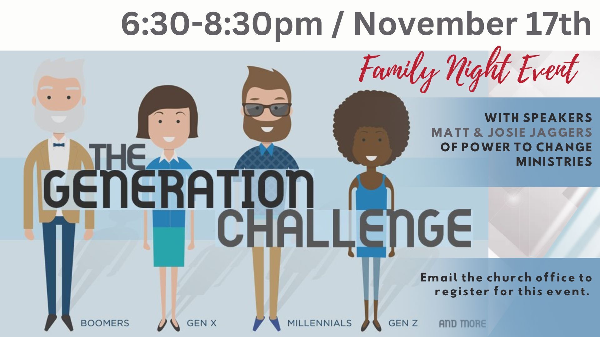 The Generational Challenge November 17th